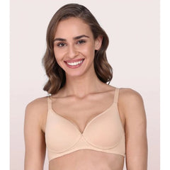 Enamor A039 Women's Cotton Non-Wired &amp; Medium Coverage T-Shirt Bra (Skin)