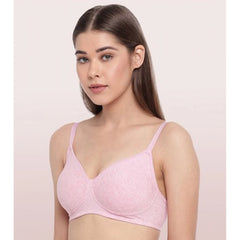 Enamor A042 Women's Cotton Everyday Non Padded And Wirefree Bra (OrchdMelange)