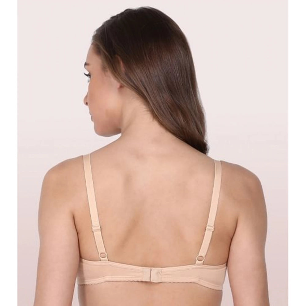 Enamor A039 Women's Cotton Non-Wired &amp; Medium Coverage T-Shirt Bra (Skin)