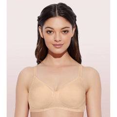 Enamor A042 Women's Cotton Everyday Non Padded And Wirefree Bra (Skin)