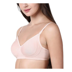 Enamor A042 Women's Cotton Everyday Non Padded And Wirefree Bra (Pearl)