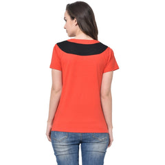 Cotton Blend Solid Regular Sleeves Round Neck Regular Top (Multicolor)