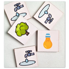 Save the earth - Medium Wooden Puzzle Game Toys (MultiColor)