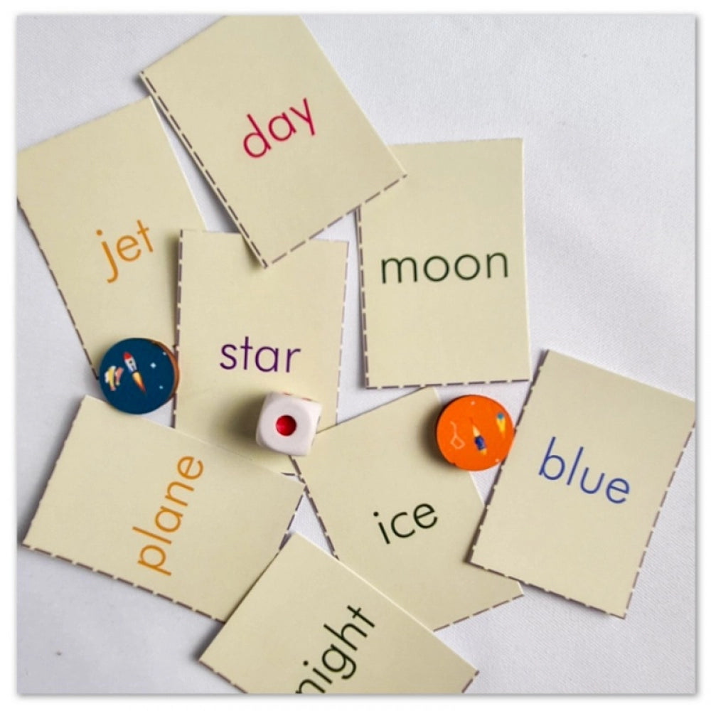 Words in the Air Space Wooden Board Game Toys (MultiColor)