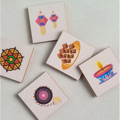 Festival- Diwali Wooden Board Game Toys (MultiColor)