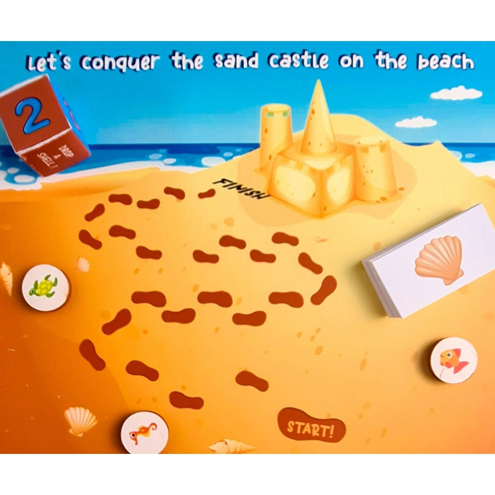 Lets Conquer Sand Castle Wooden Board Game Toys (MultiColor)