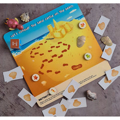 Lets Conquer Sand Castle Wooden Board Game Toys (MultiColor)