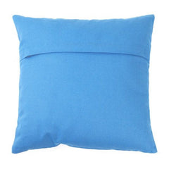 Pack of 2 Cotton Printed Cushion Cover Sets (Blue, Size: 16x16 In)