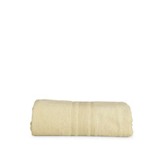 Cotton Solid Bath Towels (Cream, Size: 35x71 In)