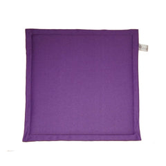 Pack of 4 Polyester Solid Chairpads (Purple, Size: 16x16 In)