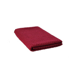 Cotton Popcorn Weave Bath Towels (Maroon)