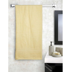 Cotton Solid Bath Towels (Cream, Size: 35x71 In)