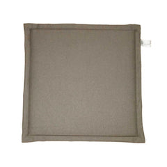 Pack of 4 Polyester Solid Chairpads (Dark Beige, Size: 16x16 In)