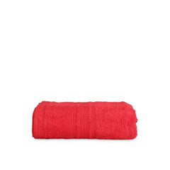 Cotton Striped Bath Towels (Red, Size: 35x71 In)