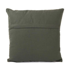 Pack of 2 Cotton Printed Cushion Cover Sets (Green, Size: 16x16 In)