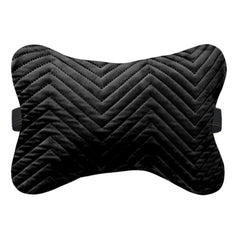 Pack of 4 Polyester zig zag Car Pillow Sets (Black, Size: 12x12 In)