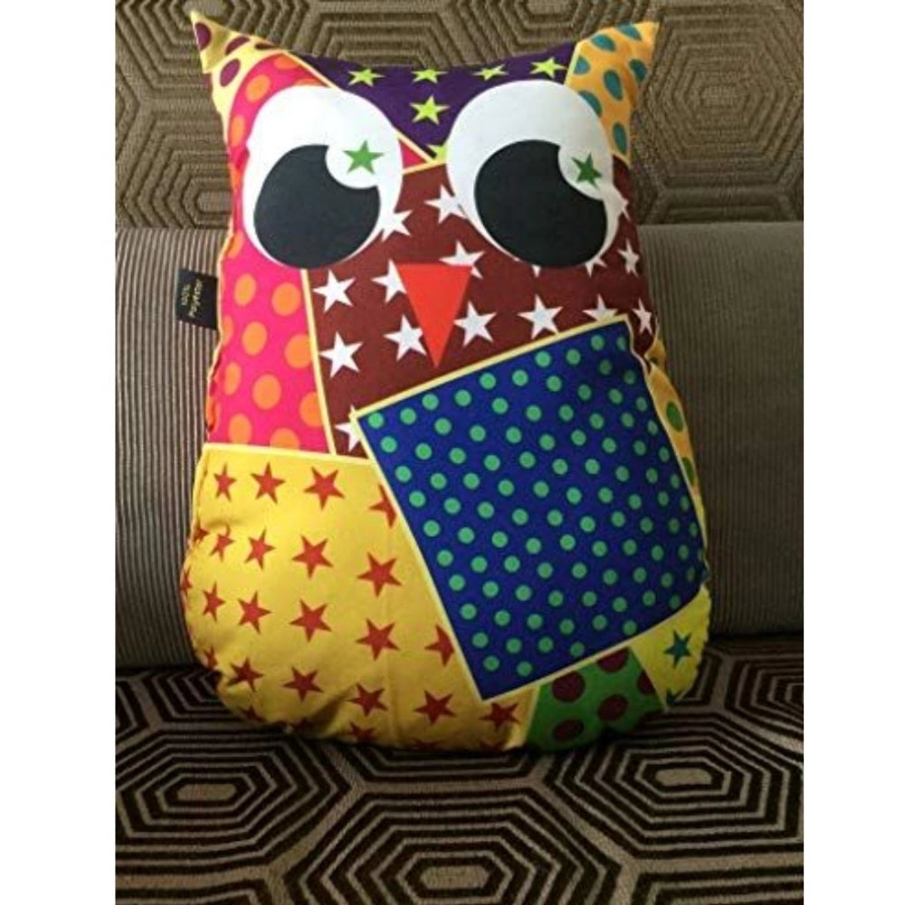 Polyester Printed Fancy Kids Cushions (Multicolor, Size: 15x11 In)