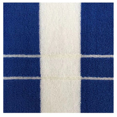 Cotton Striped Bath Towels (Blue &amp; White, Size: 30x59 In)