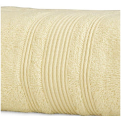 Cotton Solid Bath Towels (Cream, Size: 35x71 In)