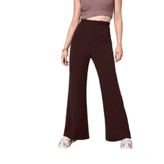 Women's Polyester Cow Pattern Pant (Coffee)