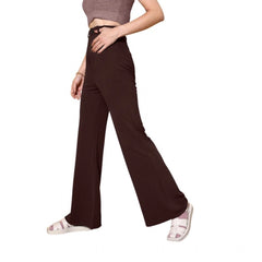 Women's Polyester Cow Pattern Pant (Coffee)