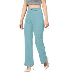 Women's Polyester Cow Pattern Pant (Pista)