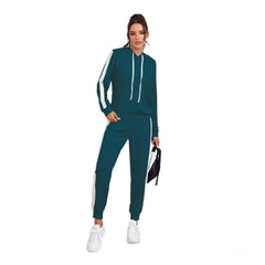 Women's Knitting strachable Solid Hooded Neck Full Sleeve Track Suit (Morpich)