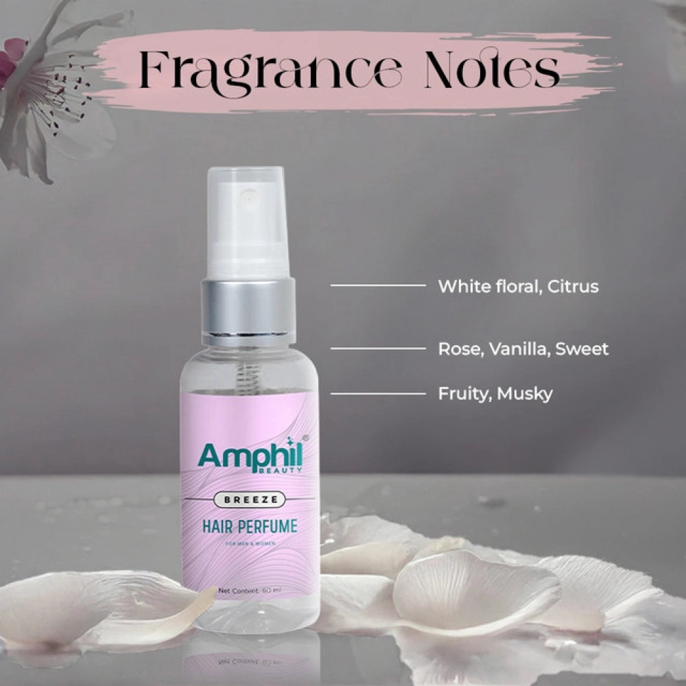 Amphil beauty Breeze Unisex Hair perfume 60 ml | Alcohol Free | Water Based | Paraben Free